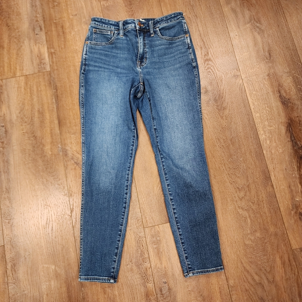 Madewell Curvy Roadtripper Skinny Jeans Denim Medium Wash Mid-Rise size 28